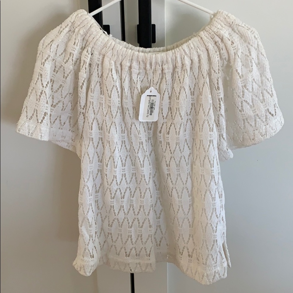 ALC Off the Shoulder Lace Top (NEW WITH TAGS)